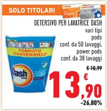 Detersivo per lavatrice Dash