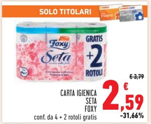 Carta Igienica Seta Foxy