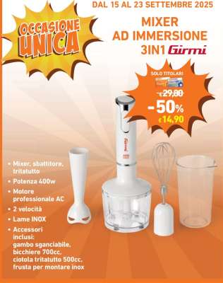 MIXER AD IMMERSIONE 3IN1 Girmi