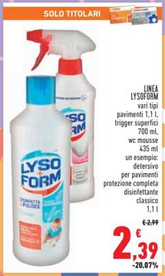 LINEA LYSOFORM
