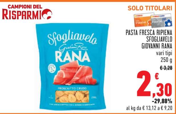 Pasta Fresca Ripiena Sfogliavelo Giovanni Rana