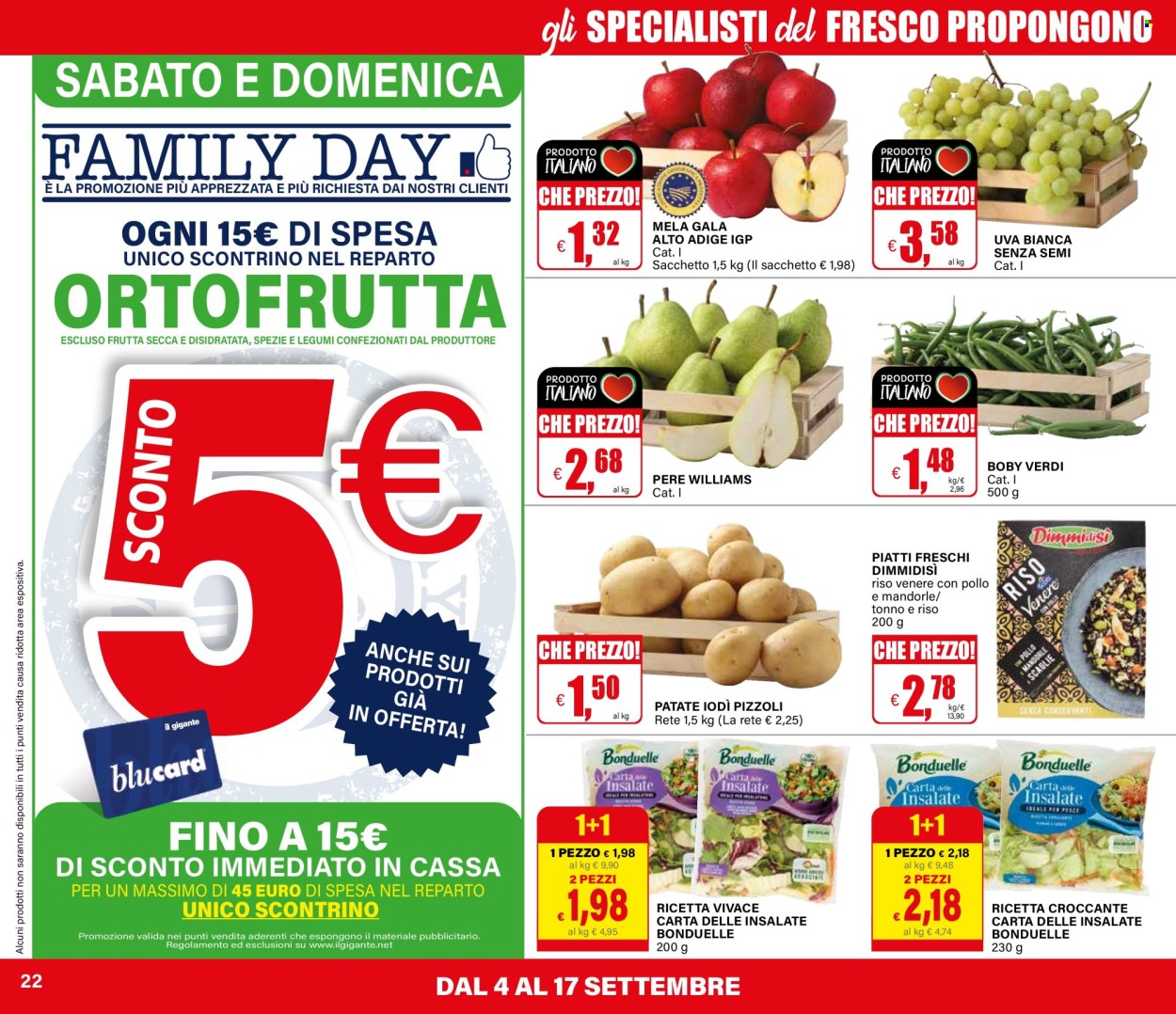 Volantino Il Gigante - 4/9/2025 - 17/9/2025. Pagina 22
