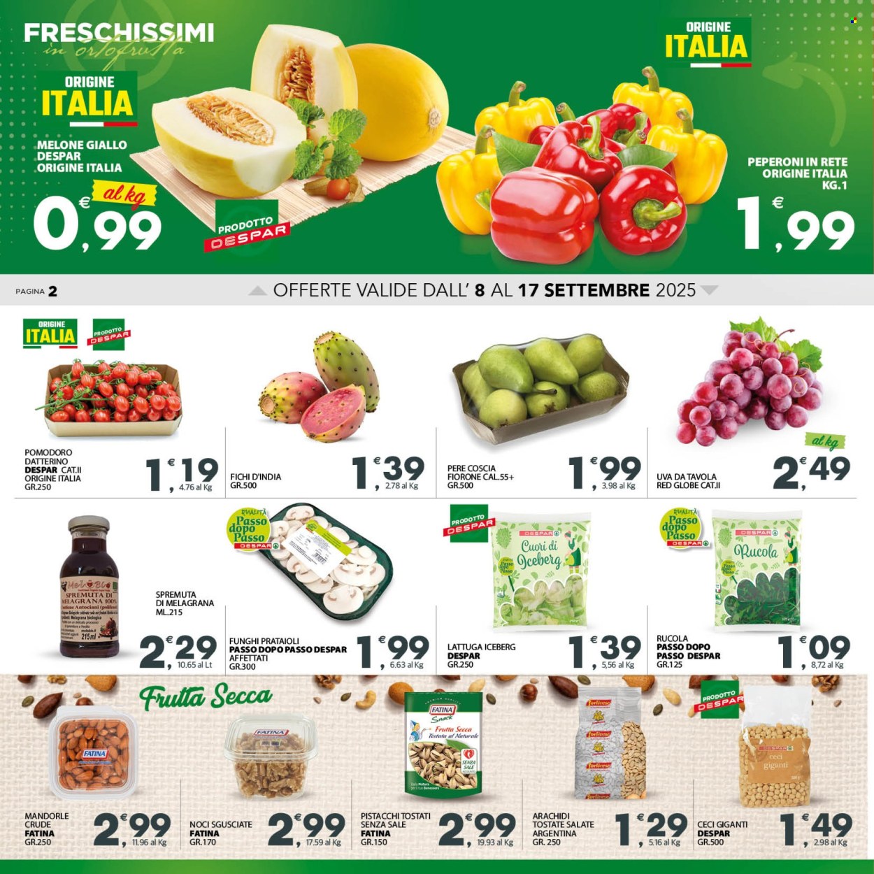 Volantino Eurospar - 8/9/2025 - 17/9/2025. Pagina 2