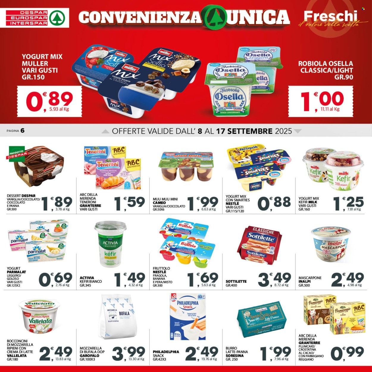 Volantino Eurospar - 8/9/2025 - 17/9/2025. Pagina 6