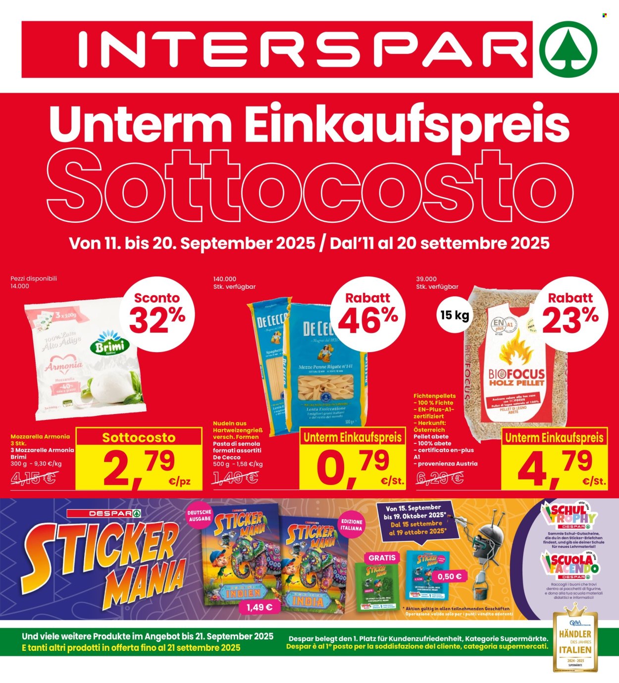 Volantino Interspar - 11/9/2025 - 20/9/2025. Pagina 1