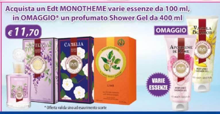 Edt MONOTHEME varie essenze da 100 ml