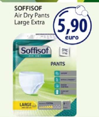 SOFFISOF Air Dry Pants Large Extra
