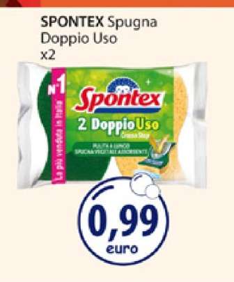 SPONTEX Spugna Doppio Uso x2