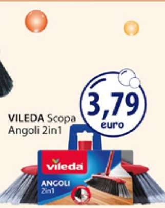 VILEDA Scopa Angoli 2in1