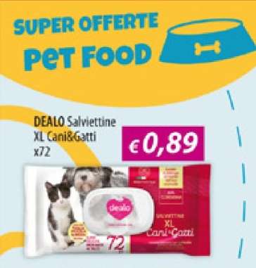 DEALO Salviettine XL Cani&Gatti x72