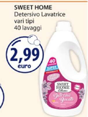 SWEET HOME Detersivo Lavatrice