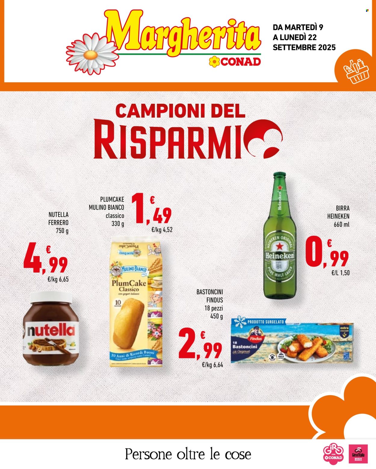 Volantino Margherita Conad - 9/9/2025 - 22/9/2025. Pagina 1