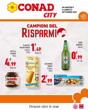 Volantino Conad City - 9/9/2025 - 22/9/2025.