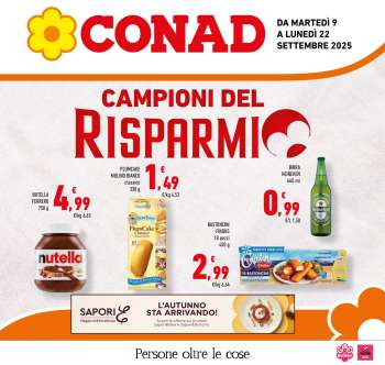 Volantino Conad - 9/9/2025 - 22/9/2025.
