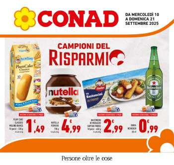 Volantino Conad - 10/9/2025 - 21/9/2025.