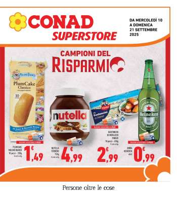 Volantino Conad Superstore - 10/9/2025 - 21/9/2025.