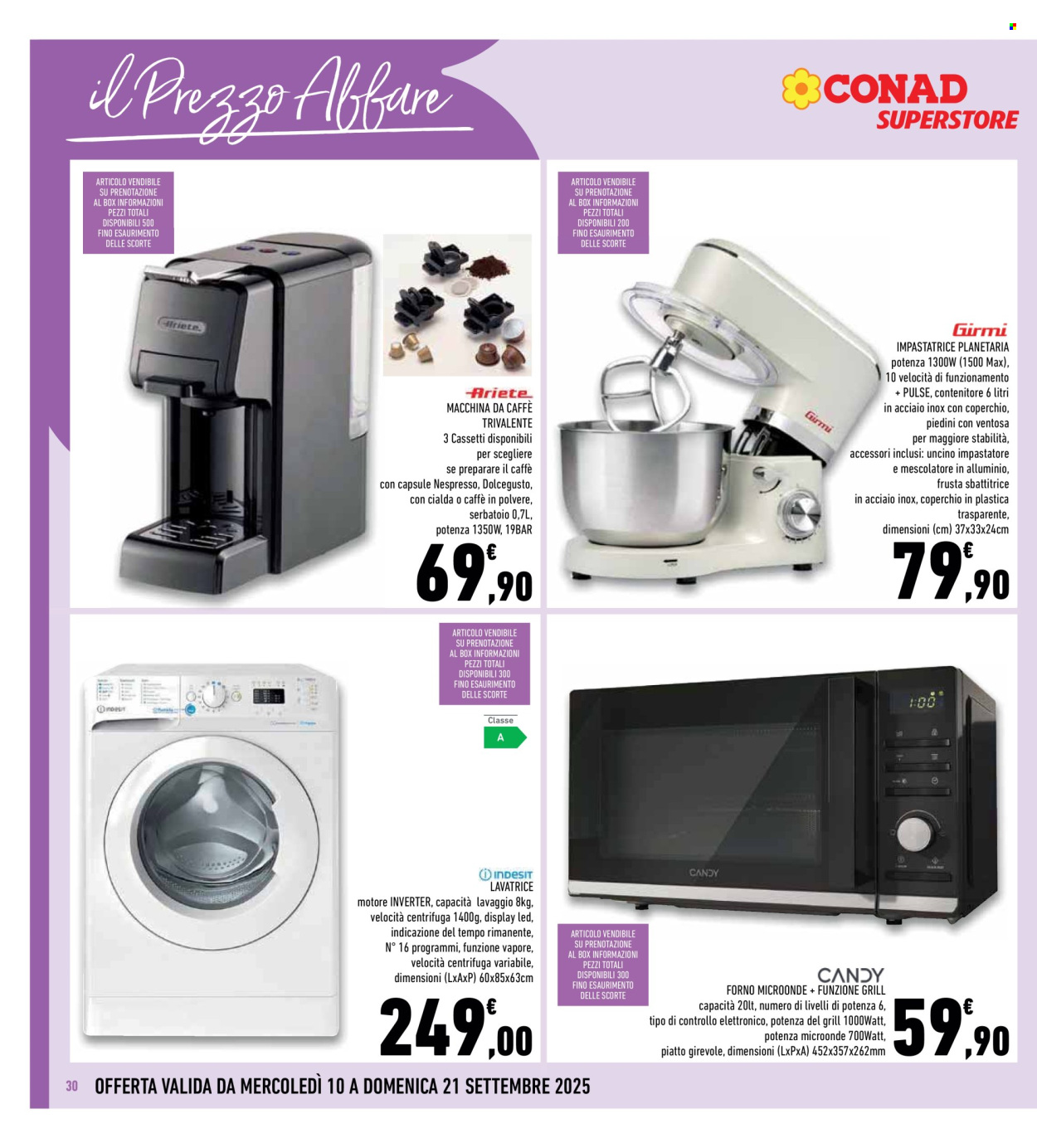 Volantino Conad Superstore - 10/9/2025 - 21/9/2025. Pagina 30