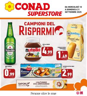 Volantino Conad Superstore - 10/9/2025 - 21/9/2025.