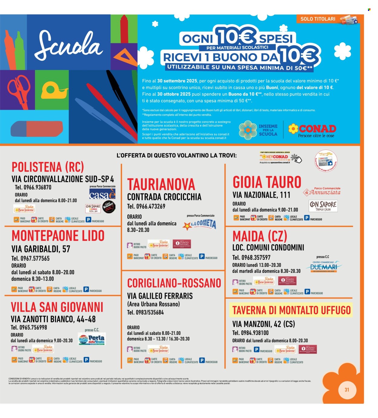 Volantino Conad Superstore - 10/9/2025 - 21/9/2025. Pagina 31