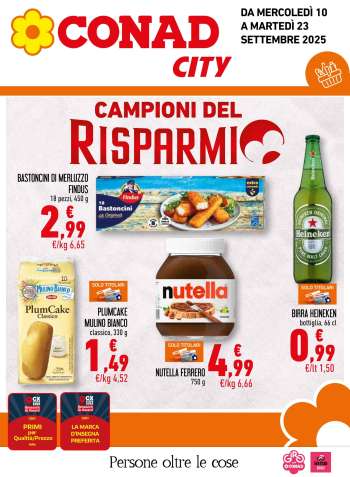 Volantino Conad City - 10/9/2025 - 23/9/2025.