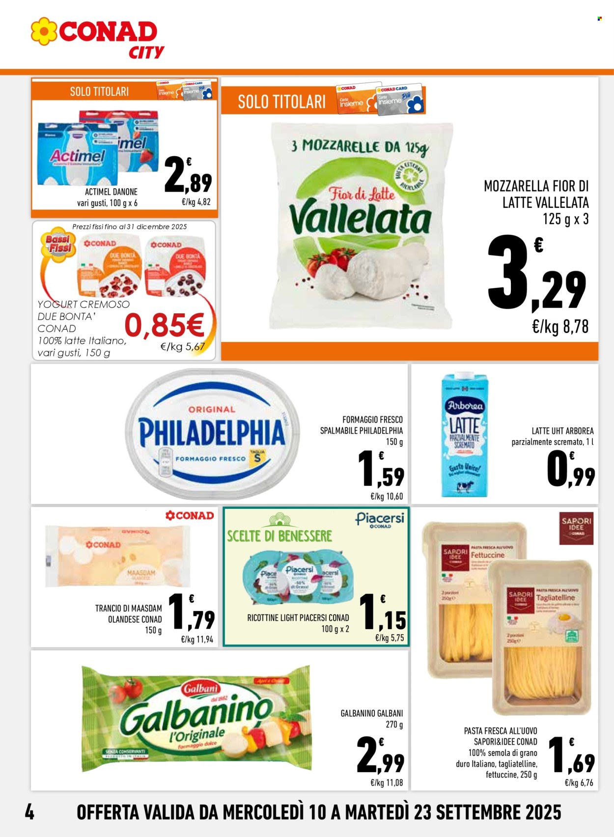 Volantino Conad City - 10/9/2025 - 23/9/2025. Pagina 4