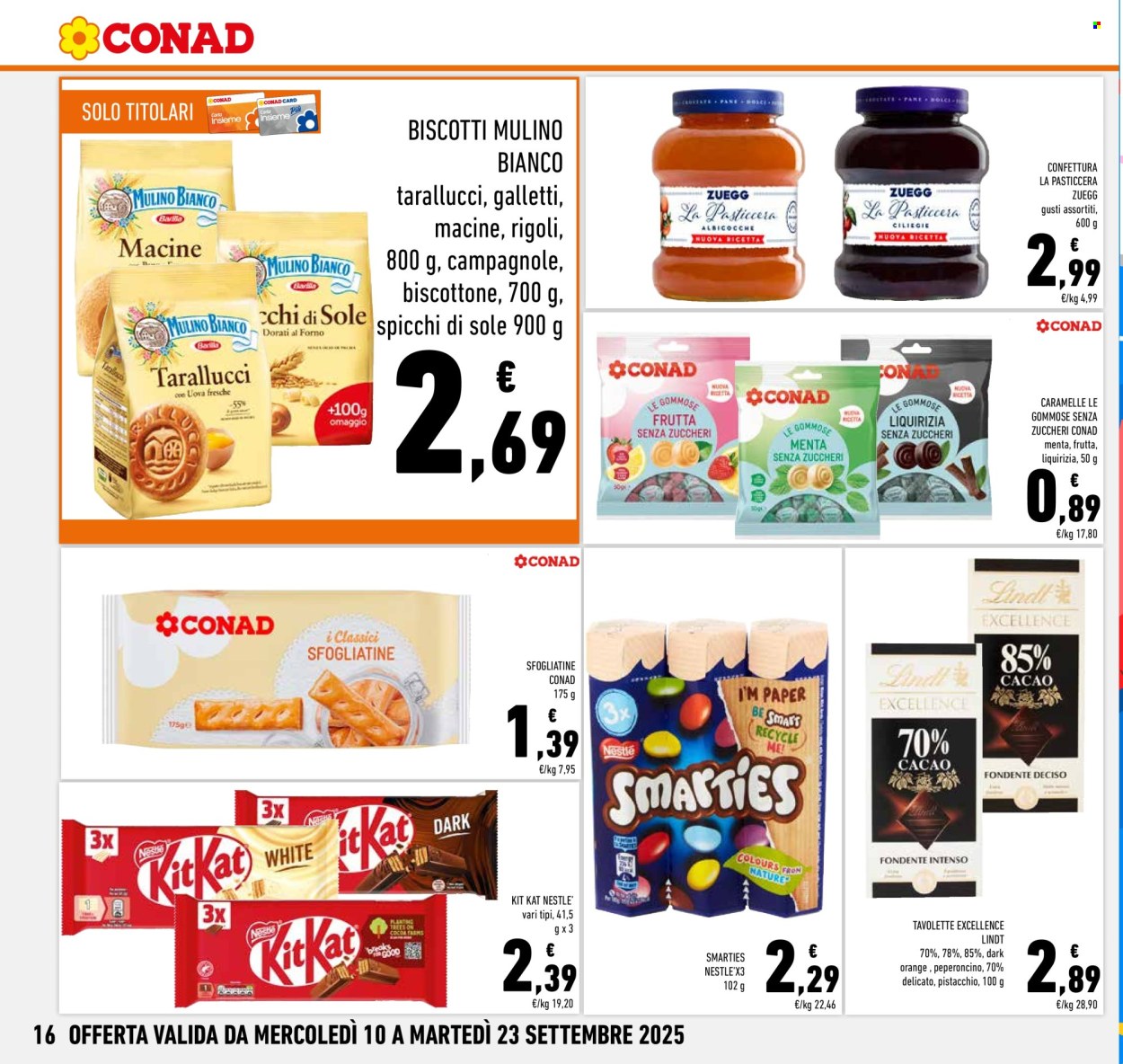Volantino Conad - 10/9/2025 - 23/9/2025. Pagina 16