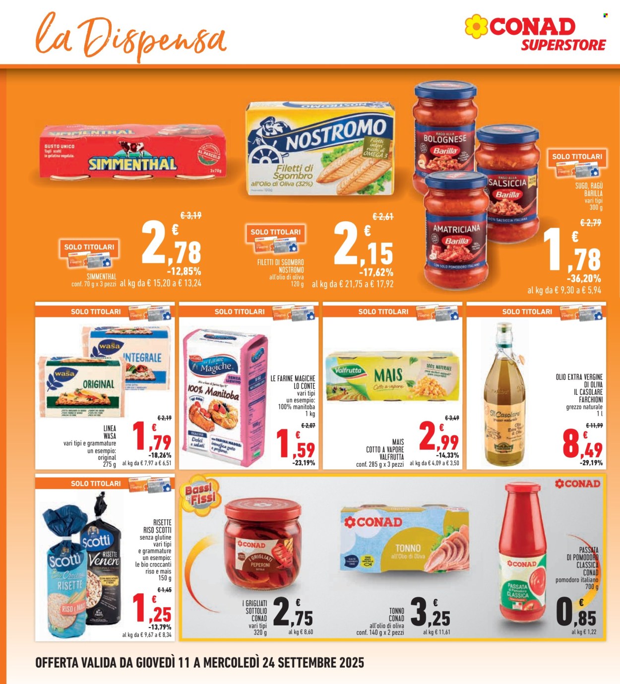 Volantino Conad - 11/9/2025 - 24/9/2025. Pagina 20
