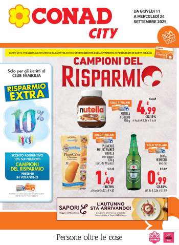 Volantino Conad City - 11/9/2025 - 24/9/2025.