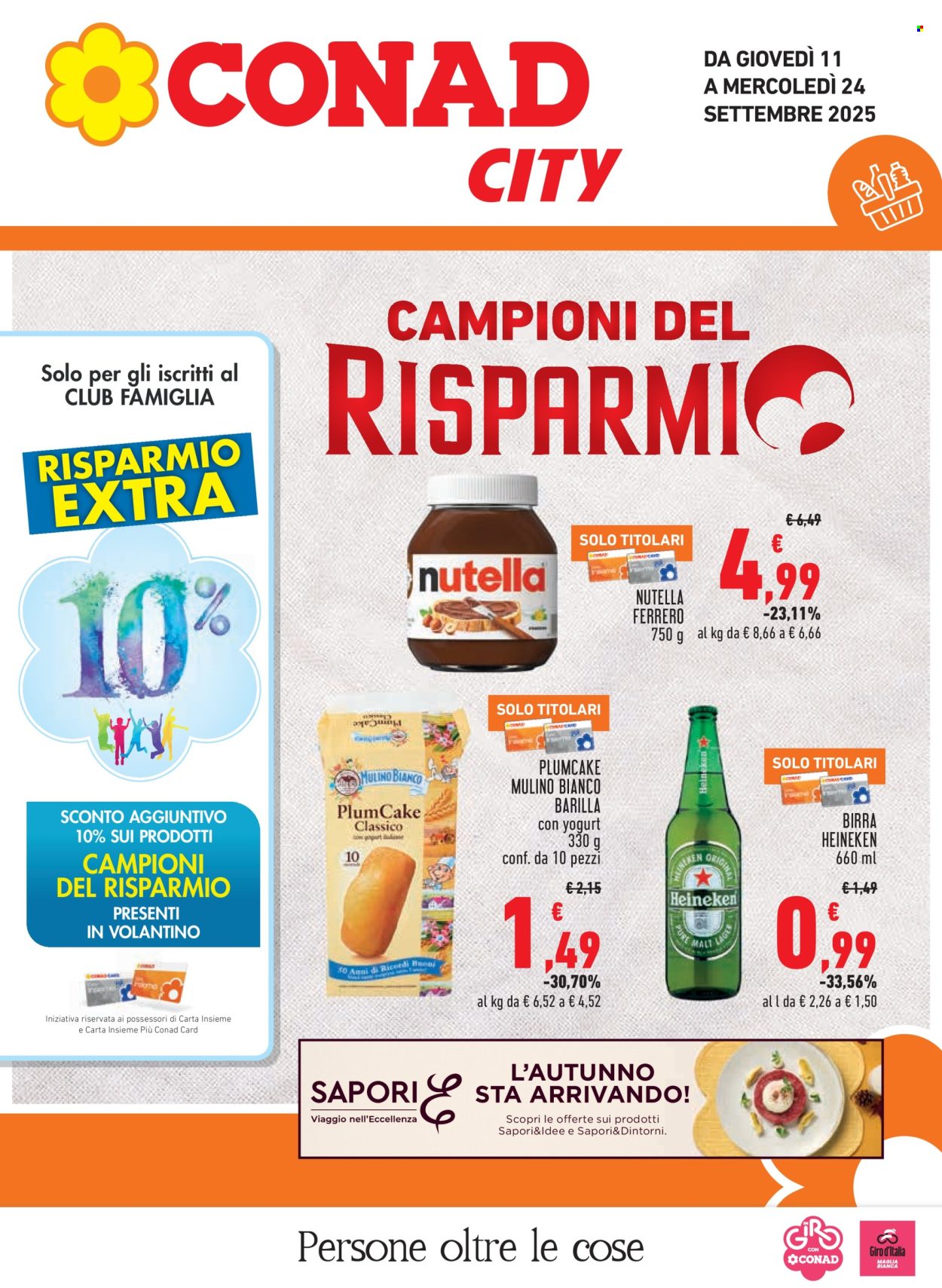 Volantino Conad - 11/9/2025 - 24/9/2025. Pagina 1