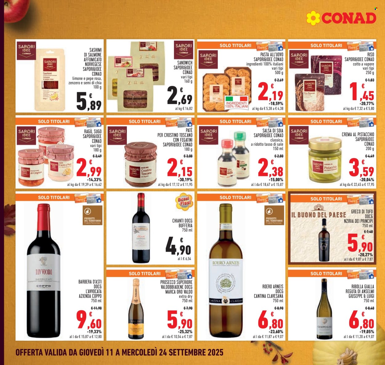 Volantino Conad - 11/9/2025 - 24/9/2025. Pagina 12