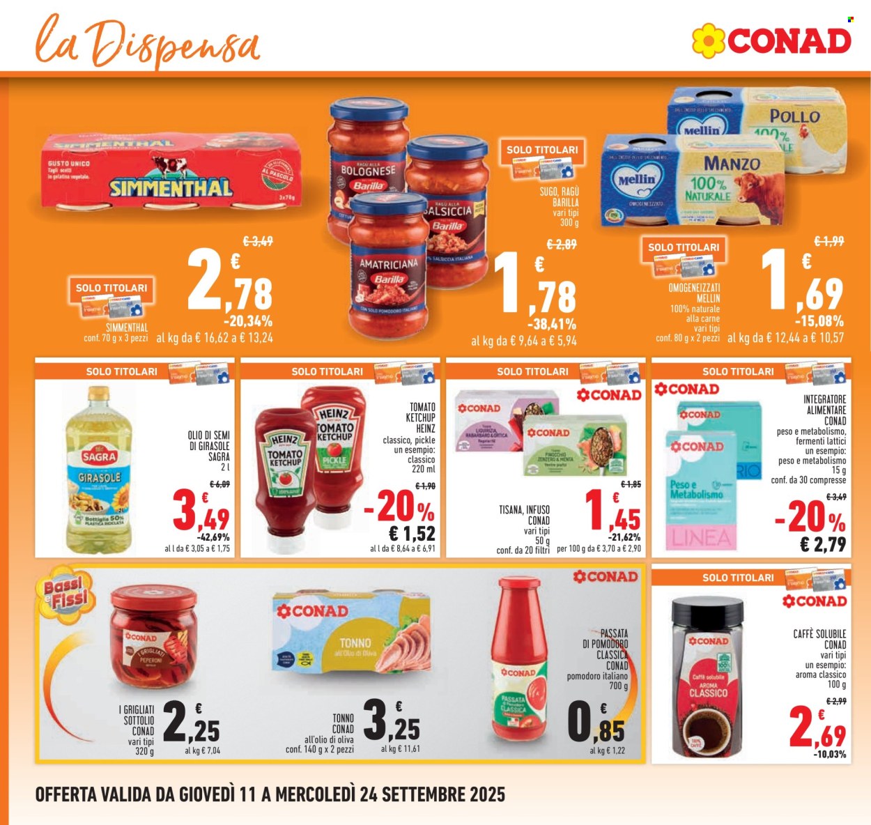 Volantino Conad - 11/9/2025 - 24/9/2025. Pagina 16