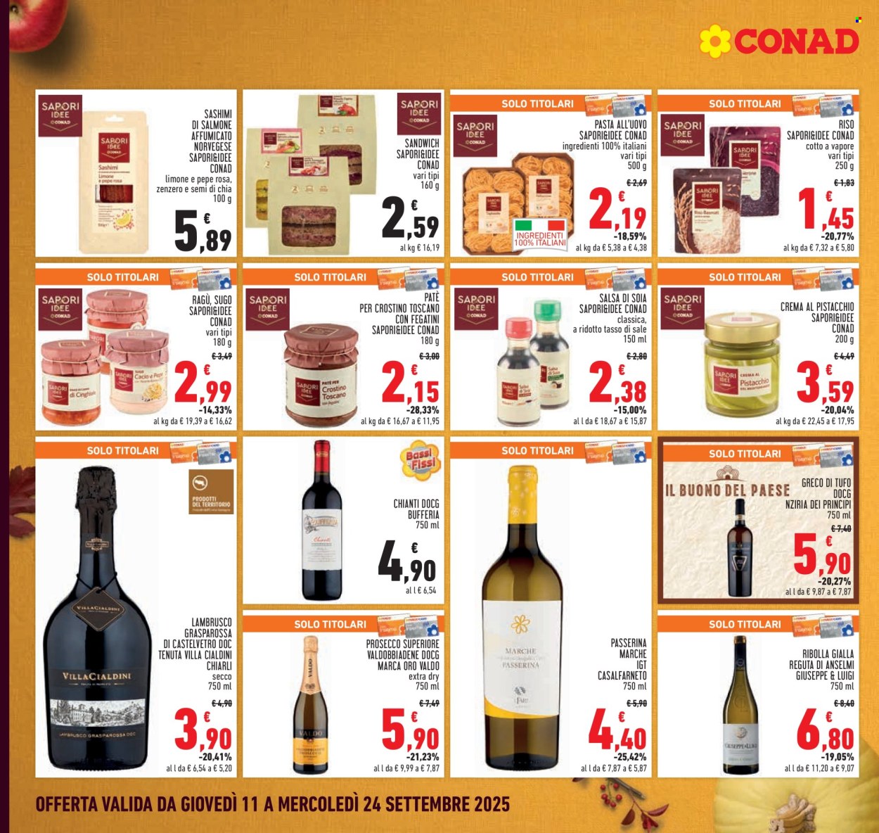 Volantino Conad - 11/9/2025 - 24/9/2025. Pagina 12