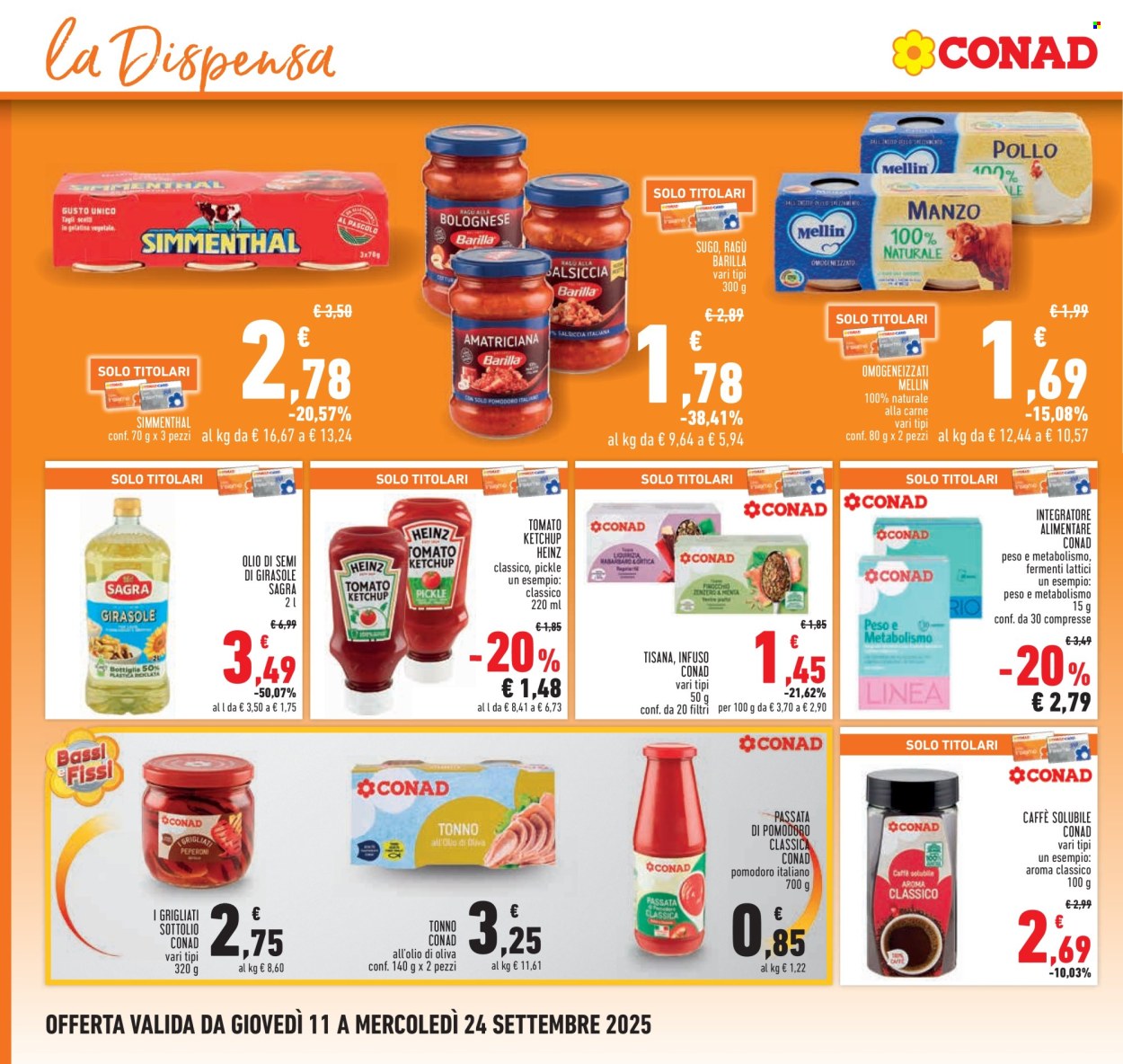Volantino Conad - 11/9/2025 - 24/9/2025. Pagina 16