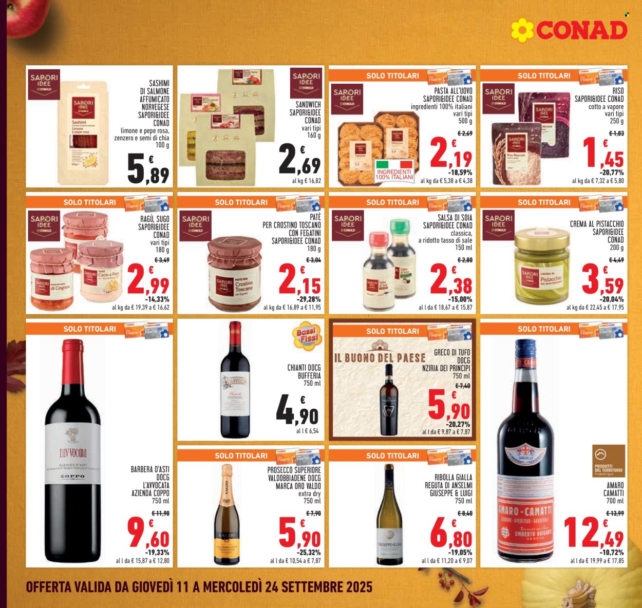 Volantino Conad - 11/9/2025 - 24/9/2025. Pagina 12