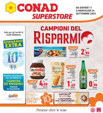 Volantino Conad Superstore - 11/9/2025 - 24/9/2025.
