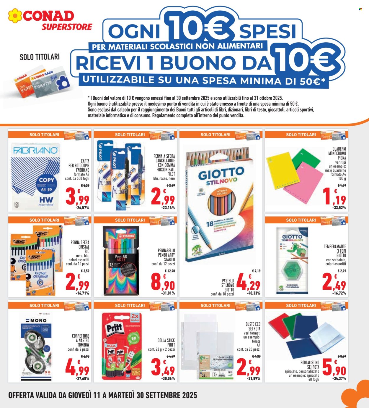 Volantino Conad Superstore - 11/9/2025 - 24/9/2025. Pagina 19