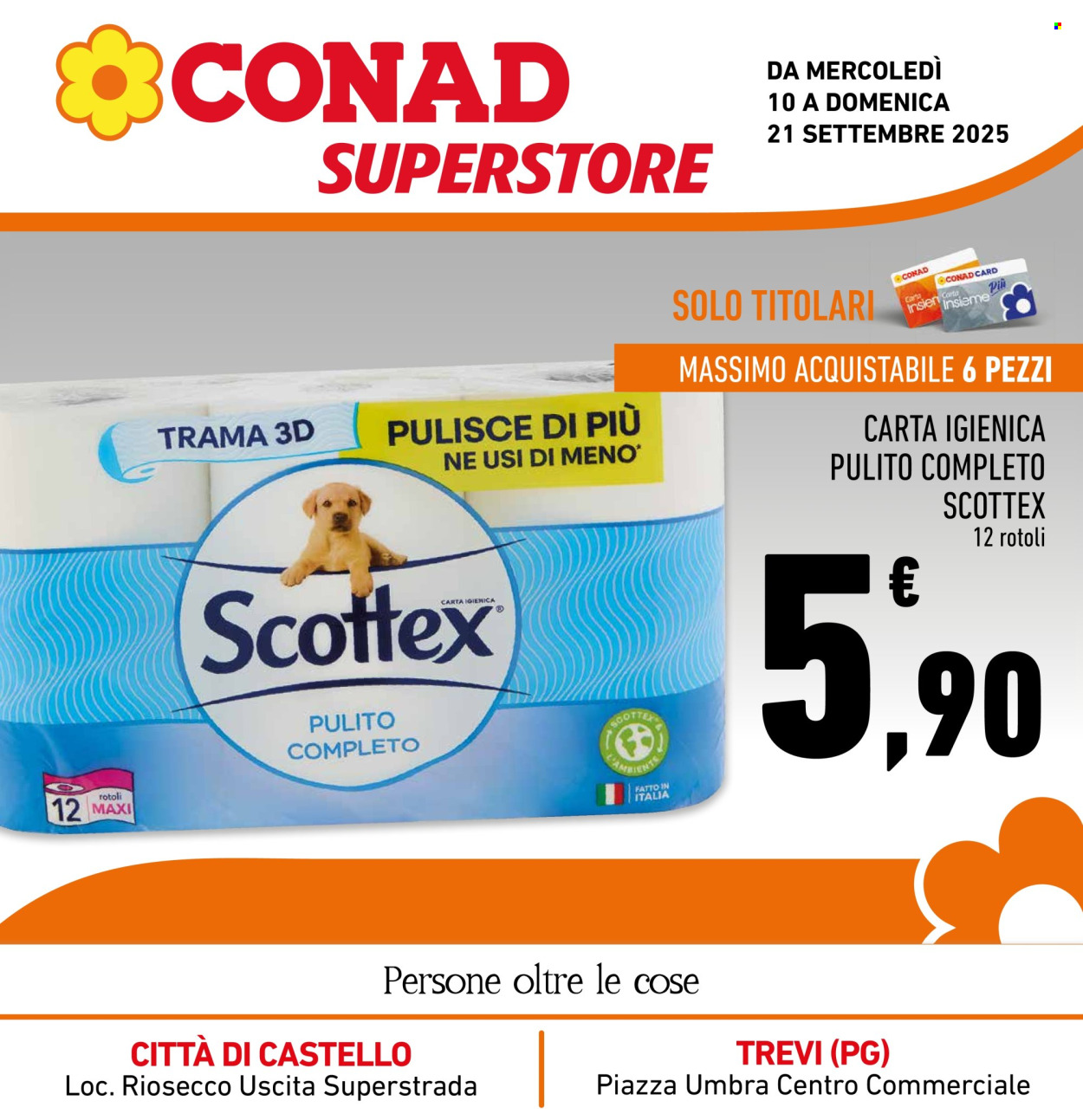 Volantino Conad Superstore - 10/9/2025 - 21/9/2025. Pagina 1