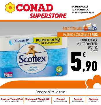 Volantino Conad Superstore - 10/9/2025 - 21/9/2025.