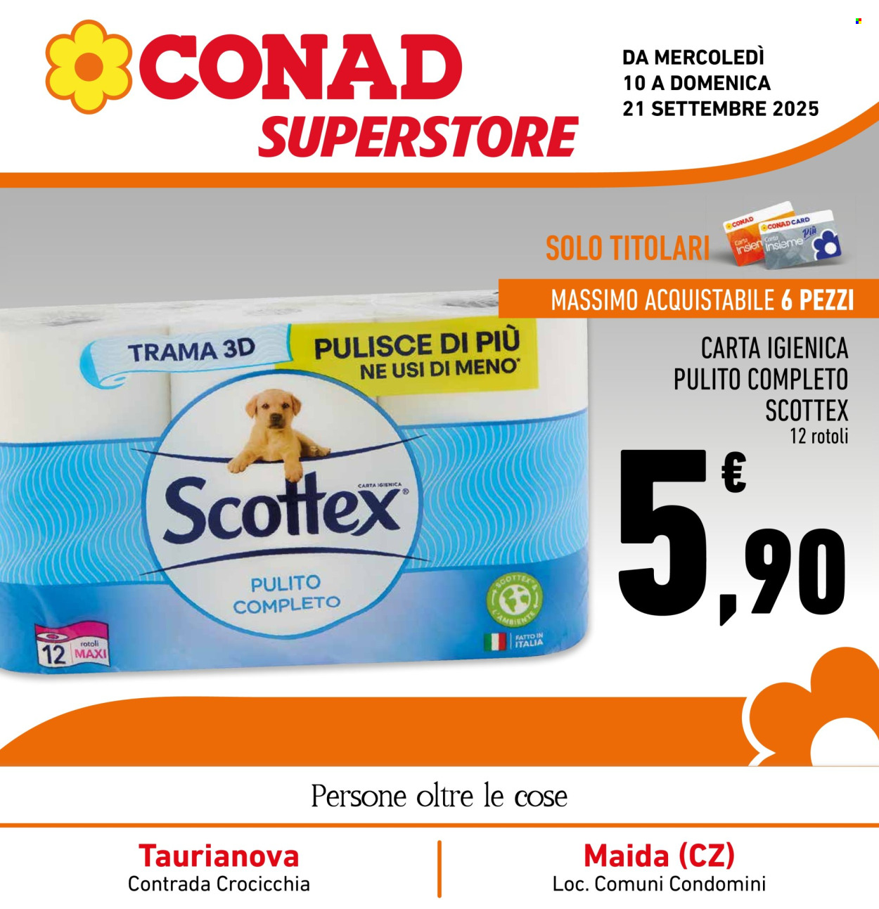 Volantino Conad Superstore - 10/9/2025 - 21/9/2025. Pagina 1