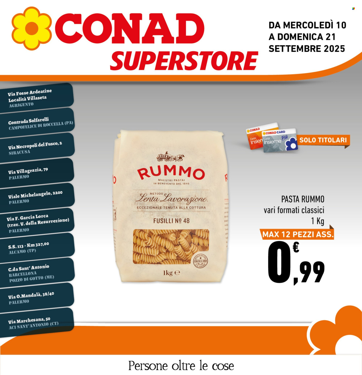 Volantino Conad Superstore - 10/9/2025 - 21/9/2025. Pagina 1
