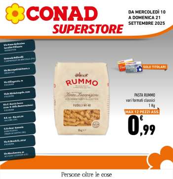 Volantino Conad Superstore - 10/9/2025 - 21/9/2025.