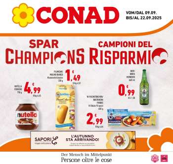 Volantino Conad - 9/9/2025 - 22/9/2025.