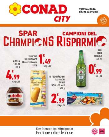 Volantino Conad City - 9/9/2025 - 22/9/2025.
