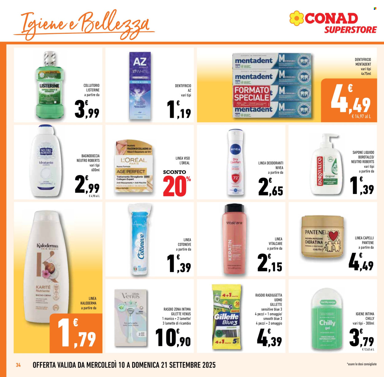 Volantino Conad Superstore - 10/9/2025 - 23/9/2025. Pagina 34