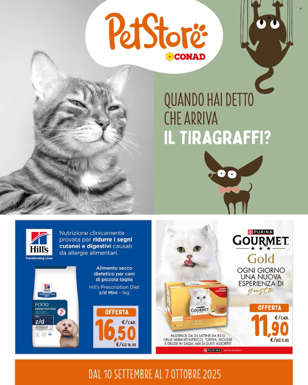 Volantino Pet Store Conad - 10/9/2025 - 7/10/2025. Pagina 1