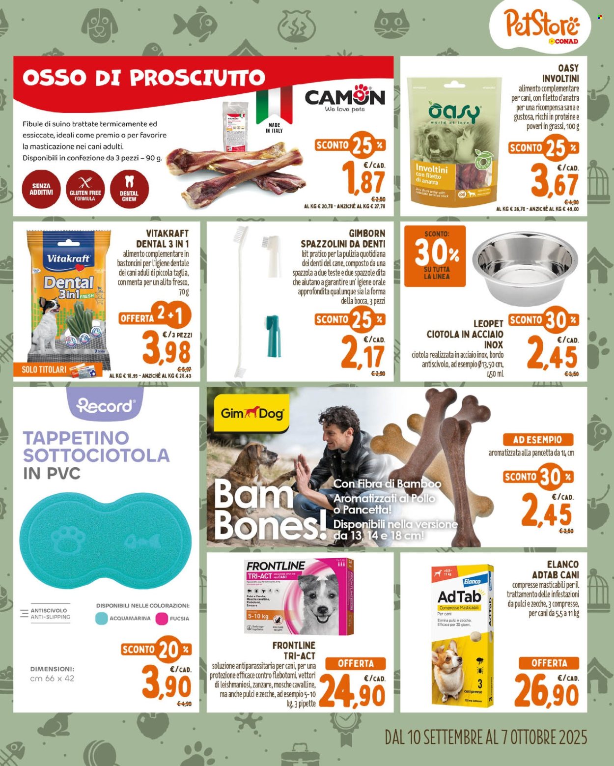 Volantino Pet Store Conad - 10/9/2025 - 7/10/2025. Pagina 3