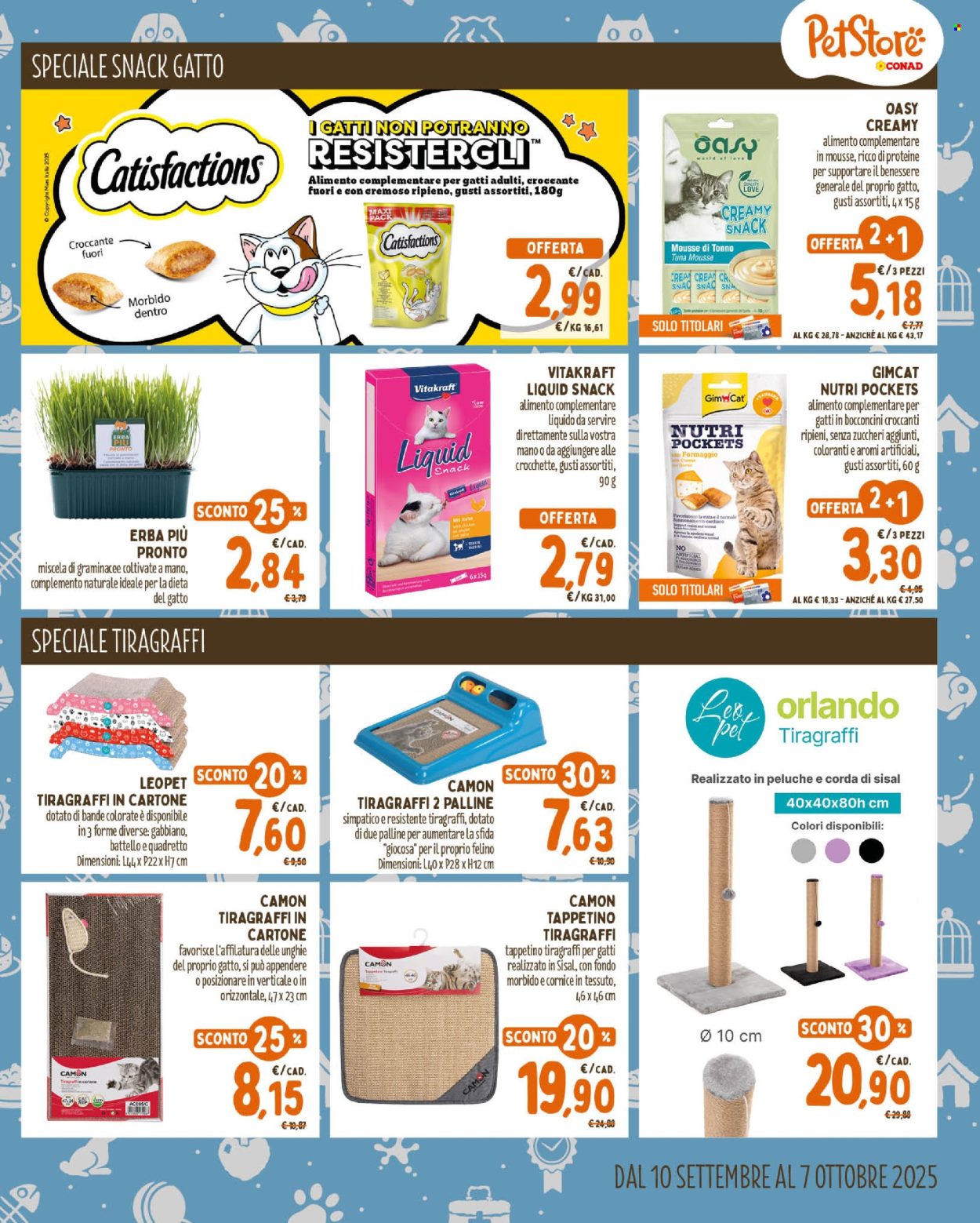 Volantino Pet Store Conad - 10/9/2025 - 7/10/2025. Pagina 7