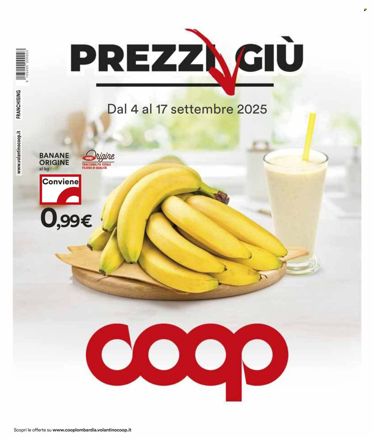 Volantino Coop - 4/9/2025 - 17/9/2025. Pagina 1
