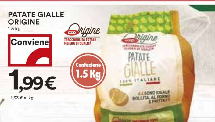 PATATE GIALLE ORIGINE