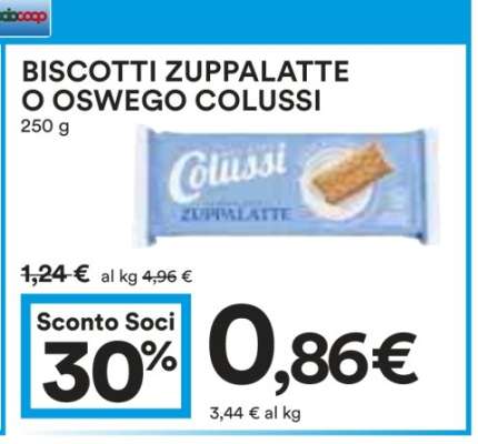 Biscotti Zuppalatte o Oswego Colussi